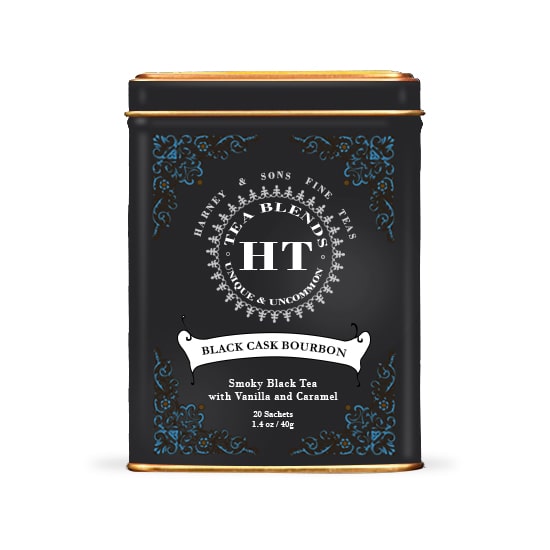 Thé noir fumé aromatisé vanille et caramel- Boite 20 sachets - Black Cask Bourbon de Harney & Sons