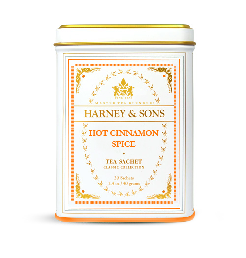 Thé noir à la cannelle, boite de 20 sachets - Hot Cinnamon Spice by Harney & Sons 